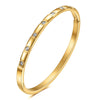 Stainless Steel Bamboo Cuff Bracelets Bangles for Woman Gold Color Wedding Female Jewelry Gifts - Image 33