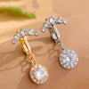 1pcs Faux Fake Belly Piercing Flower Butterfly Dangling Fake Belly Button Pircing Clip On Umbilical Navel Cartilage Earring Clip - Image 6