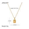 316L Stainless Steel Angel Pendant Necklace Necklace Simple Metal Texture Jewelry for Woman Gif - Image 8