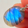Blue Labradorite Pendant Irregular Shape Bead Stone Orange Necklace for Men Women - Image 6