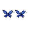 silver butterfly cherry blossom jewelry Valentine's Day/birthday girlfriend gift ring earrings necklace - Image 33