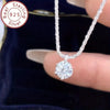 Loutf Sparkling Diamond White Pendant Necklace for Women Silver Jewelry - Image 8