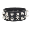 Punk Gothic Leather Cuff Bracelet for Men Women Spiked Studded Chain Skull Spider Biker Rock Wristband Jewelry - Image 6