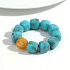 Acrylic Geometric Bead Bracelet with Elastic Stretch Fit - Image 8