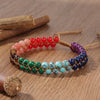 Ankle Bracelet for Women Double-Layer Braid Beach Accessories 7 Chakras Boho Turquoise Jewelry Black Green Red Summer Things - Image 5