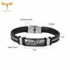 Stainless Steel Bracelet Men Women Wristband Black Grooved Rudder Mesh Chain Insert Gothic Wristband Stylish Bangle Accessories - Image 12