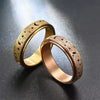 Frosted Stainless Steel Moon And Star Fidget Rings For Women Men And Rotating Ring Metal Spinner Ring - Image 5