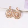 Gold Plated Zircon Hoop Earrings for Women Jewelry XP - Image 5