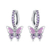 Silver Butterfly Fluttering Insect Earrings Jewelry Drop Earrings Jewelry Party Anniversary Gifts - Image 41