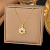 Micro-inlay Zircon Swan Flower Heart Projection Moon Pendant Necklace for Women Stainless Steel Valentine's Day Gift Jewelry - Image 10