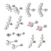 Two-Piece Stainless Steel Cartilage Stud Set with Multiple Motif Designs - Image 13