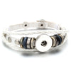 Leather 18MM Snap Button Bracelet Bangle Handmade Braided Leather Snap Bracelets for Women Men Buttons Jewelry - Image 2
