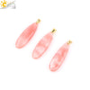 Csja Water Drop Necklaces Crystal Pendant Stainless Steel Chain Necklace for Women Stone Amethyst Jewelry Gift - Image 27
