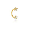 1PC 1PC Silver U-shaped Heart Star Flower Horse Eye CZ Cartilage Piercing Ear Bone Nose Ring Earring Jewelry - Image 11