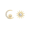 Star Moon Cubic Zirconia Stud Earrings for Women Girl Jewelry Party Gifts - Image 8