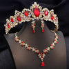 Bridal 3 Pcs Wedding Crown Jewelry Sets Tiaras and Necklace Earrings Set Party Prom Bride Dress Costume Accessories - Image 8