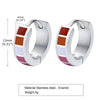 Rainbow Color Hoop Earrings for Men Women, Stainless Steel Metal Huggie Earrings,LGBT Jewelry Gift - Image 8