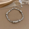 Heart Detail Necklace or Bangle in Two-Tone Stainless Steel Style - Image 19