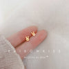 Korean Minimalism Gold Color Small Leaf Butterfly Stud Earrings for Women Daily Wear Ear Girls Pierc Gifts - Image 20