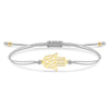 Stainless Steel Hamsa Hand Of Fatima Bracelet Women Red Grey Black Cord String Slide Knot Handmade Jewelry Gift - Image 4