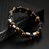 Selling Men's Tiger Eye Stone Bracelet Men's Bead Black Stone Elastic Bracelet - Image 2