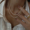 Silver Starry Sky Jewelry Set For Women Sparkling Necklace Bracelet Set Party Jewelry Gift - Image 3