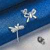 Elegant Silver Bow Earrings for Women, Gifts, Party Jewelry Accessories - Image 3