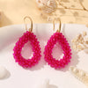 Small Earrings National Flag Colors Water Drop Earrings for Women Handmade Beads Crystal Earrings Gift Jewelry - Image 22