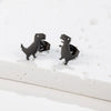 1Pair Minimalist Cute Female Stainless Steel Mini Dinosaur Stud Earrings For Girls Jewelry Accessory Gifts - Image 5