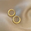 2PCS/Set Gold Color Hoop Earrings for Women Korean Design Crystal Pearl Dangle Earring Jewelry De - Image 13