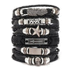 Bracelet Viking Bracelet For Men Hand Bracelets Woven Skull Hand Jewelry Adjustable Leather Set viking man bracelet - Image 9