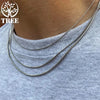 Men's Silver Chains 1mm 2mm 3mm Snake Chains Necklace Jewelry For Women 40-75cm Long Chains Accessories - Image 5