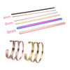 Polished Strip Cuff Bracelet with 1.8 mm Thickness Options - Image 4