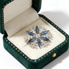 Christmas Blue Rhinestone Snowflake Brooches for Women Lapel Pins Multi-color Available Casual Party Accessories Gifts - Image 1