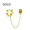 Punk One-peice Tassel Clip Earrings Cross Hoop Earrings for Women Teens Men Ear Cuffs Alloy Hip Hop Jewelry Earing Metal Chain - Image 7