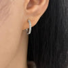Copper Pressure Earrings Gold Color Rhinestone Spiral Cartilage Ear Cuff Lightweight Silver Color Clip on Compression Earring - Image 5