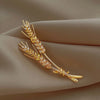 Shining Zircon Wheat Ear Shaped Brooches For Women Elegant and Badges and Pins Clothing Accessories - Image 5