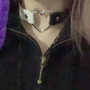Vintage Sexy Heart Charm Gothic Collar Necklace Gothic Heart Lock Harajuku Women Gift Black Leather Punk Choker Necklace - Image 8
