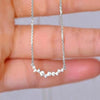 Simple Stylish Women's Pendant Necklace with Dazzling Small Cubic Zirconia Daily Wear Statement Jewelry - Image 2