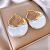 Elegant Bohemian Blue Zircon Enamel Hoop Earrings For Women Simple Geometry Jewelry Gifts - Image 7