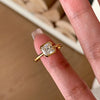 Silver Open Finger Ring Golden Clear CZ Square Droplet Geometric Punk For Women Jewelry Gift - Image 15