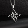 Retro Celtic Knot Pattern Disc Cross Pendant Necklace for Men Gothic Punk Street Jewelry Gift - Image 43