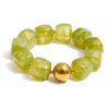 Acrylic Square Beads Chain Necklace Bracelet Bangle Stainless Steel Handmade Jewelry Green Khaki Pink Amber - Image 28