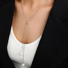 Simple Faux Pearl Pendant Adjustable Long Sweater Chain Necklace Female Necklace Jewelry Ornament Gift - Image 2