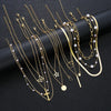 Eleven-Piece Pearl Choker Necklace Set with Mixed Pendant Designs - Image 7