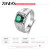 Silver Blue Green Crystal Adjustable Ring For Women Men Party Jewelry Gift - Image 5