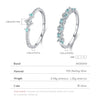 Silver Eternity Band Paraiba Color CZ Ring Mint Green Stackable Rings For Women Jewelry - Image 3
