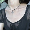 Vintage Spiral Vortex Pendant Hand-woven Leather Rope Necklace for Women Unisex Boho Pentagram Necklace Y2K Jewelry - Image 2