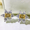 Simple and Elegant Square Cubic Zirconia Earrings Bling Yellow CZ Dangle Women Wedding Engagement Jewelry - Image 11