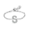 Silver 26 English Letters Adjustable Chain Finger Rings For Women Wedding Anniversary Jewelry - Image 9